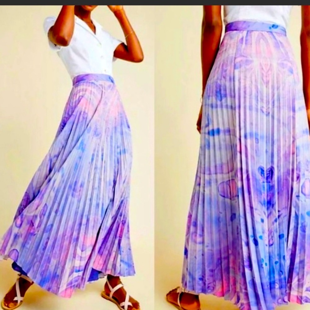 Gorgeous Anthropologie Siddhartha Bansal watercolor skirt - new w tags! Size 0